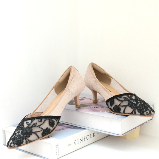 LACE LYNELLE HEELS KEYRA