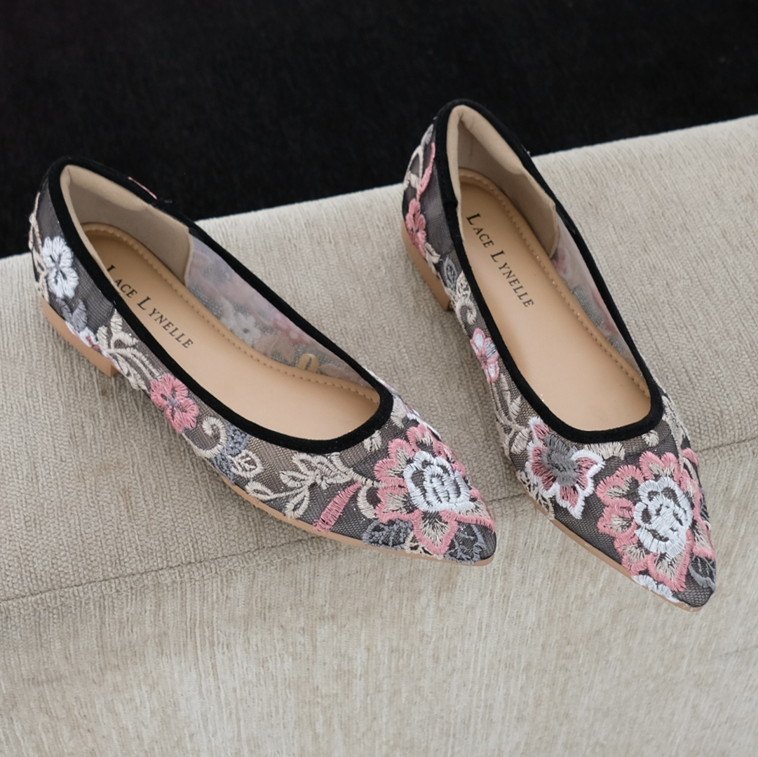 LACE LYNELLE FLATSHOES LEKA