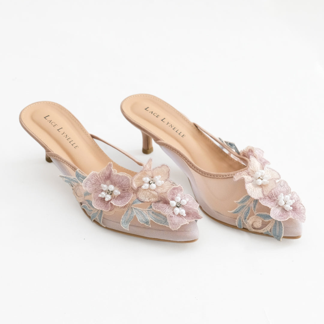 LACE LYNELLE HEELS YESSY LAVENDER